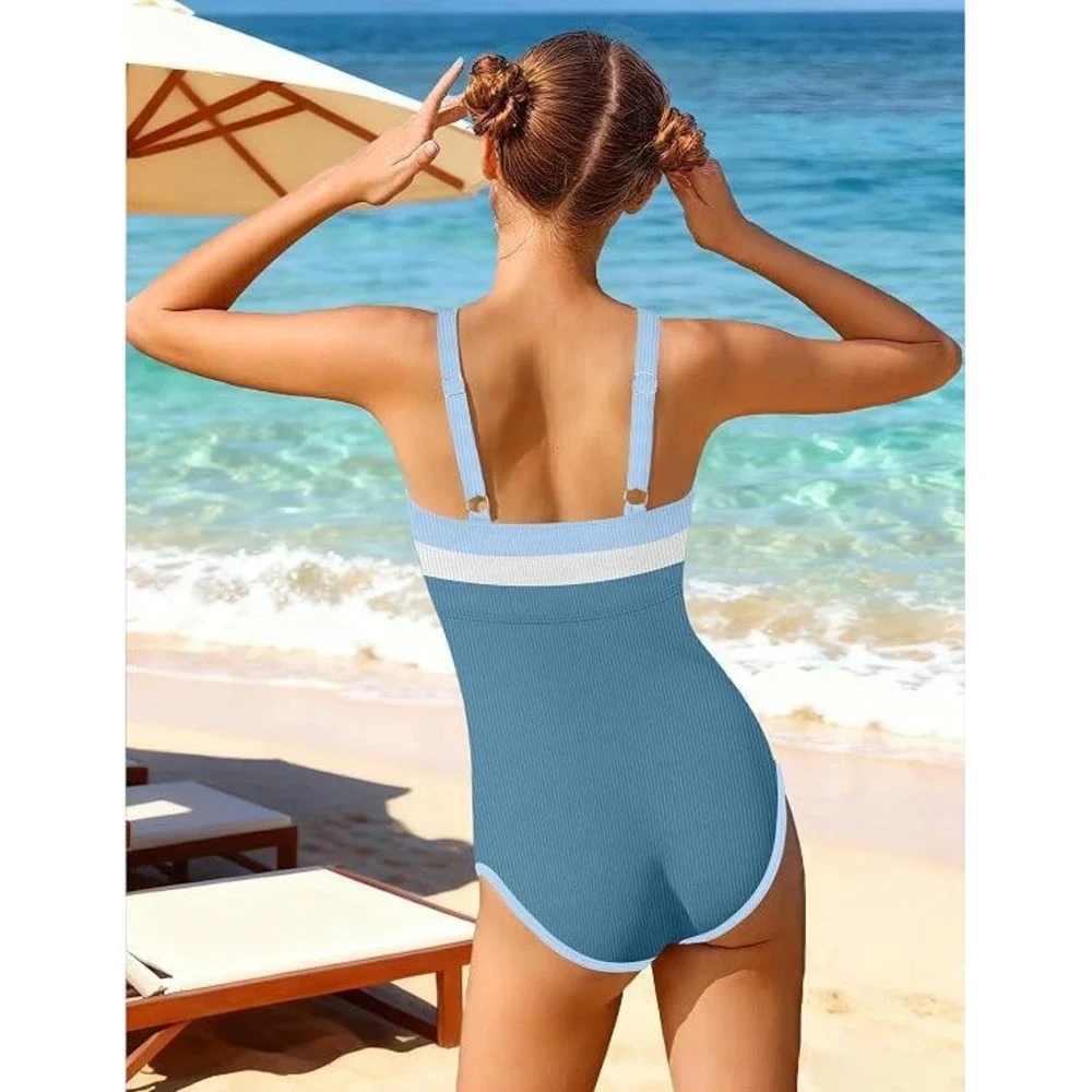 Unbranded blue ribbed